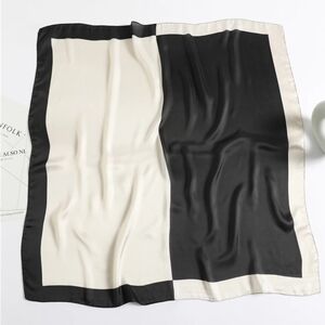 Miss Ruby - Black and cream Square Scarf